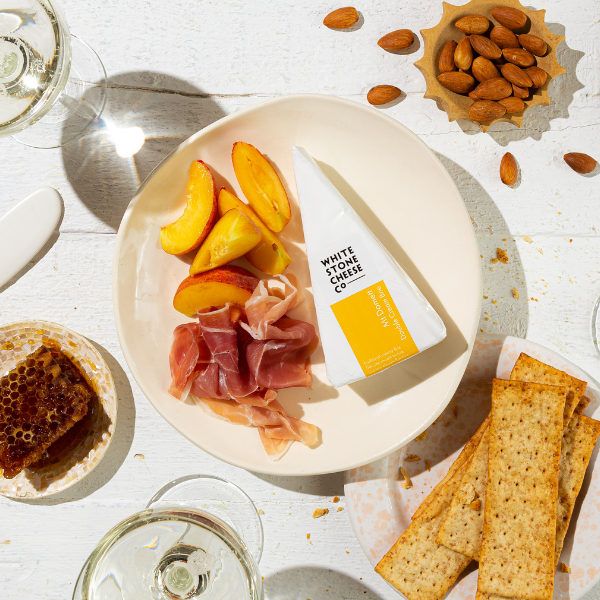 Retail wedge of Mt Domett Double Cream Brie