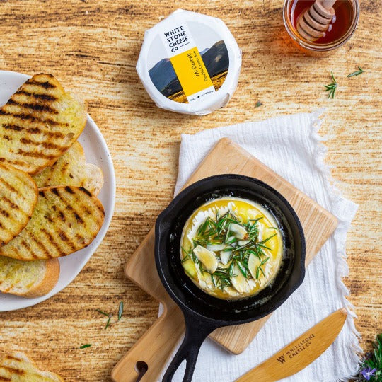 Retail pack of Mt Domett Double Cream Brie