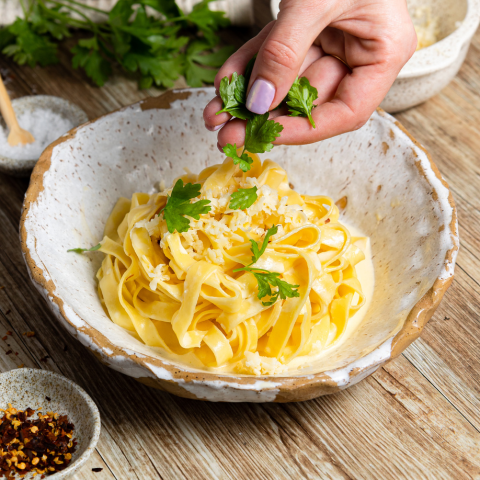 Vintage Five Forks Creamy Fettuccine