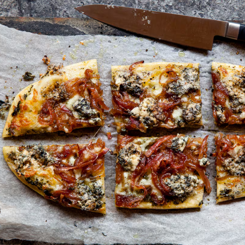 Blue Cheese and Onion Pizza