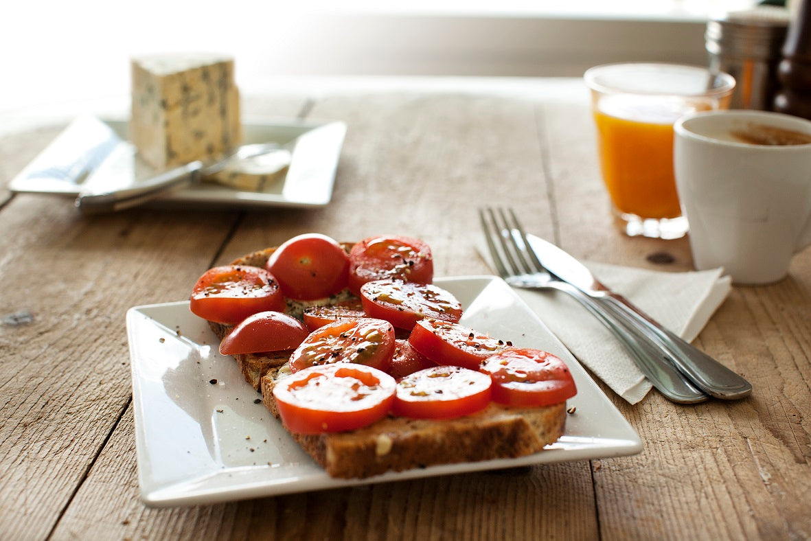 Windsor Blue Cheese and Tomatoes on Toast