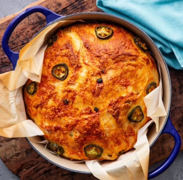 Jalapeño Totara Tasty Dutch Oven Bread with Barker’s Chilli Jam
