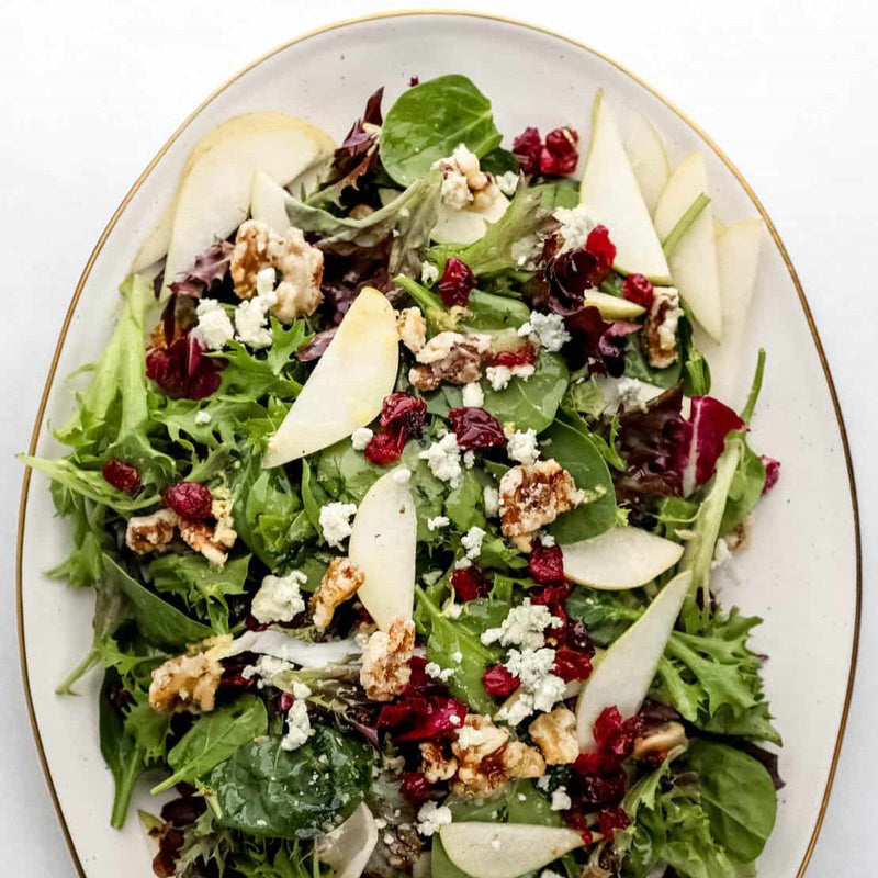 Pear, Walnut & Blue Cheese Salad