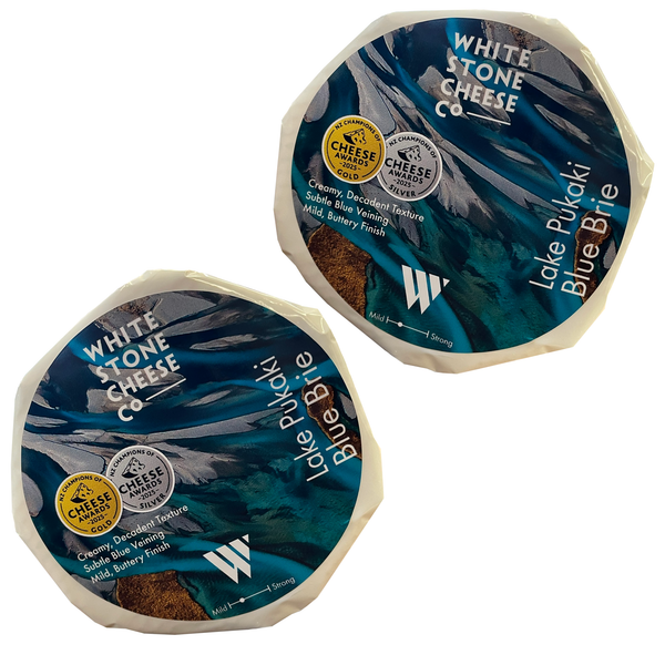 2 for $17 Lake Pukaki Blue Brie 250g round - Short Dated