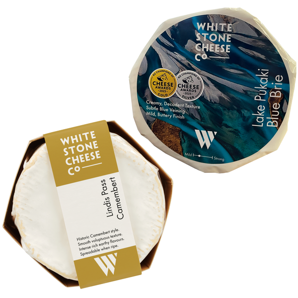 The Perfect Pair - Lake Pukaki Blue Brie + Lindis Pass Camembert