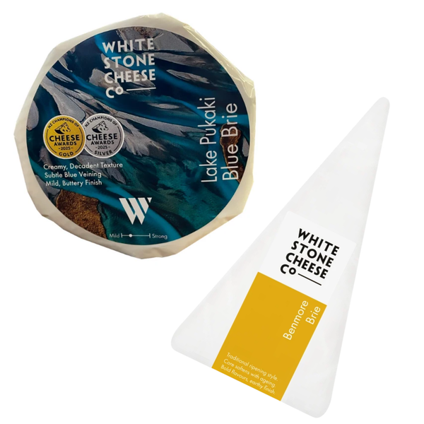 The Dynamic Duo - Lake Pukaki Blue Brie + Benmore Brie