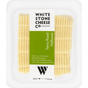 Retail pack of 200g Whitestone Cheese Ferry Road Halloumi