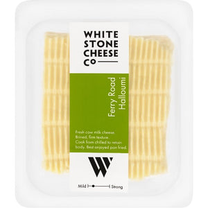 Retail pack of 200g Whitestone Cheese Ferry Road Halloumi